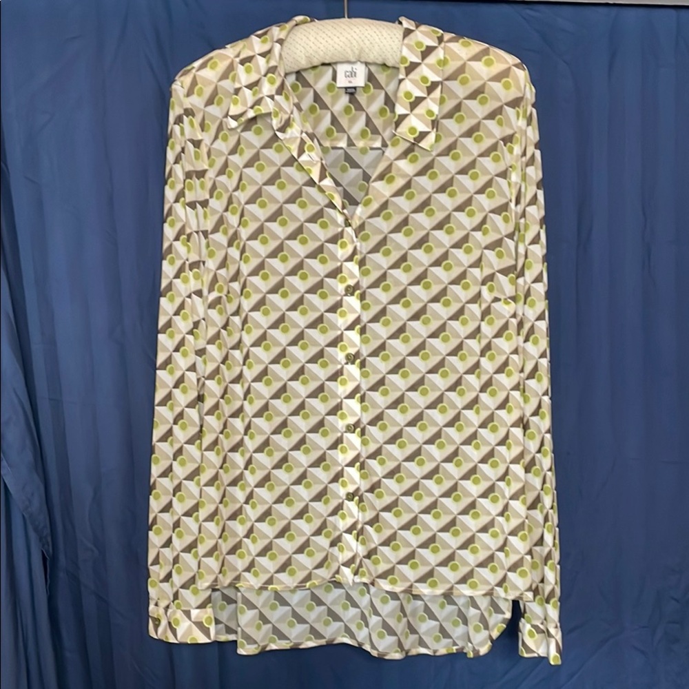 Cabi Mosaic Mesh Top XL